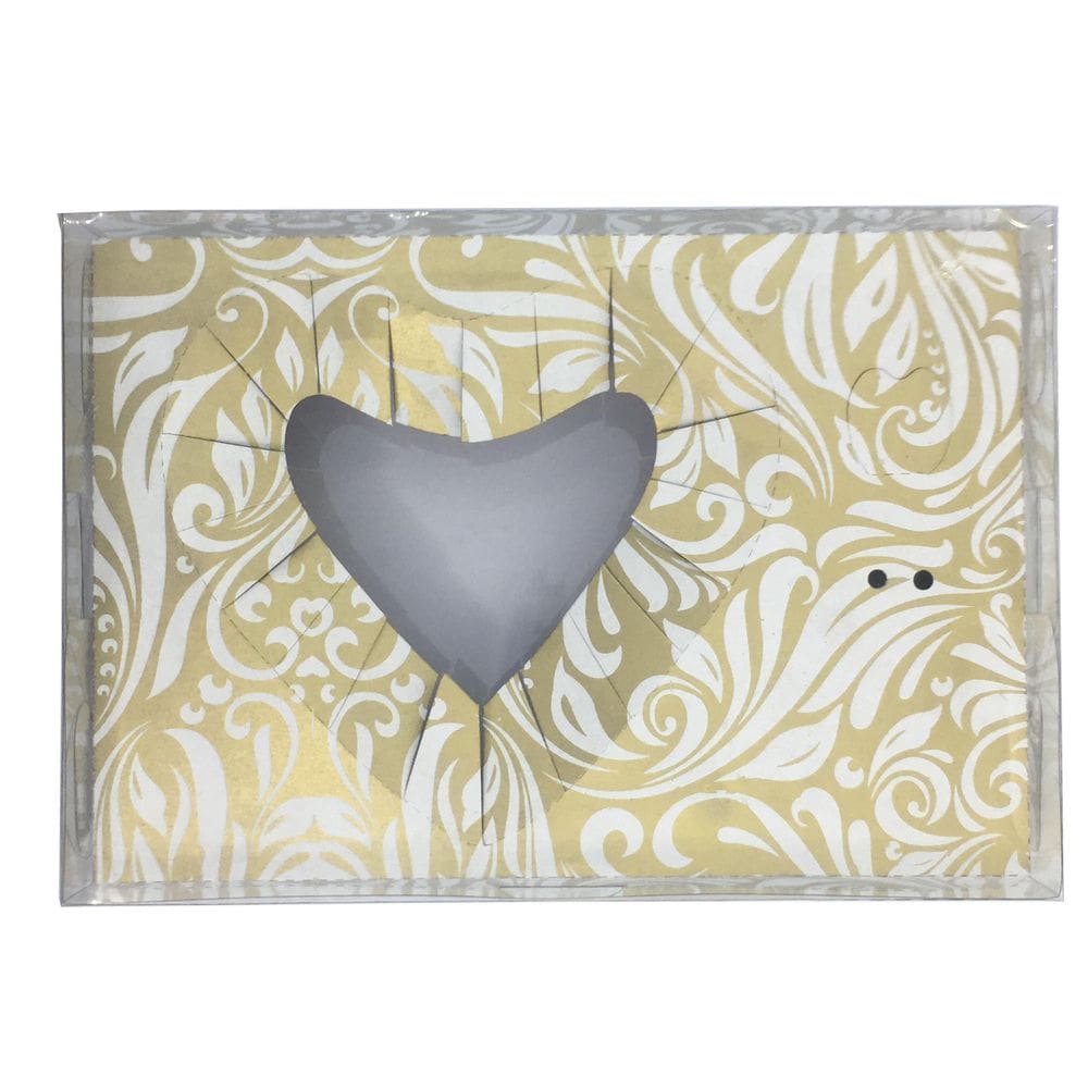 Caixa Coração De Colher 500G Dourado