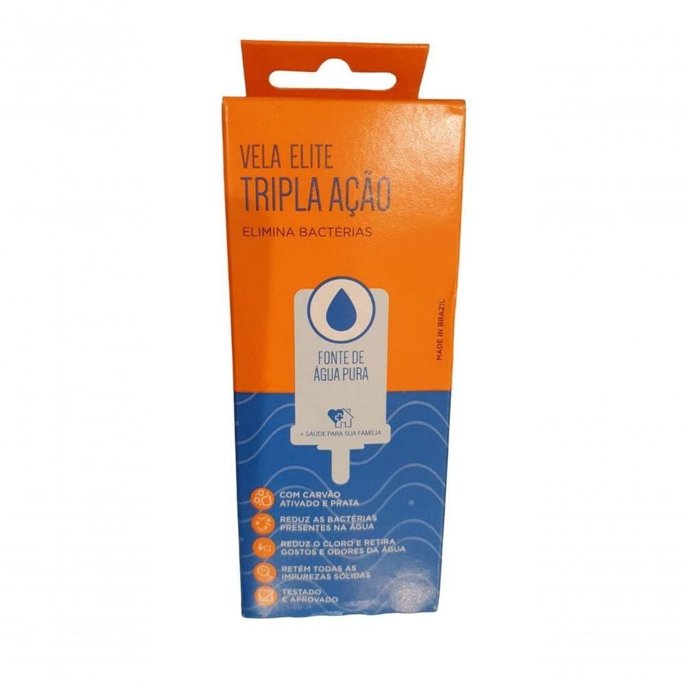 Kit 06 Un Vela Elite Tripla Ação Para Filtros Por Gravidade