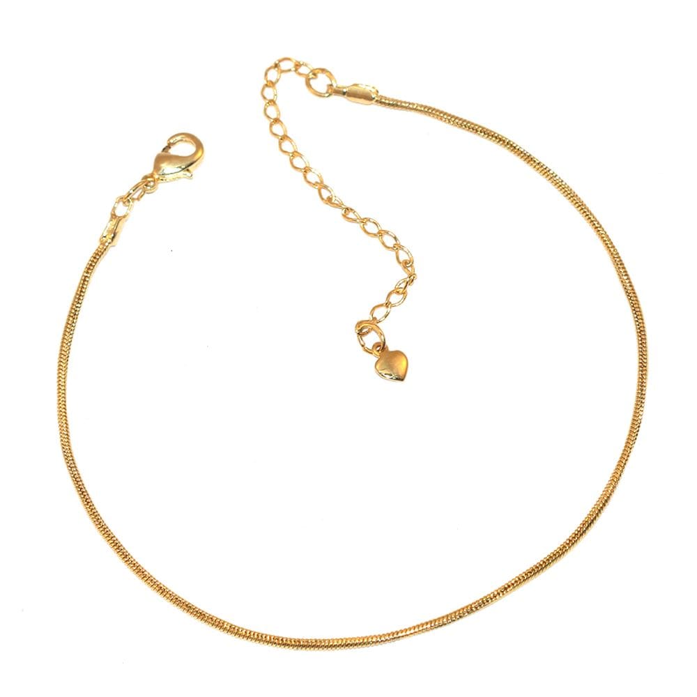 Pulseira Unissex Rabo De Rato Folheado Ouro 18k