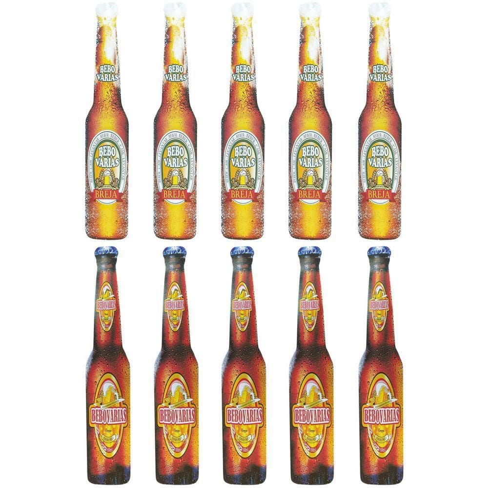 Gravata De Festa Garrafa De Cerveja - 10 Unidades