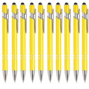 Canetas Touch Metálica Esferográfica Metal 2 Aneis Kit 30