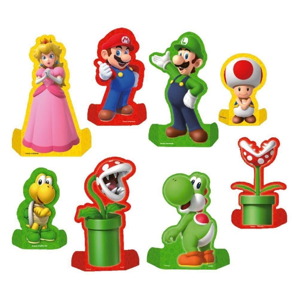 Decoração De Mesa Super Mario - 8 Unidades