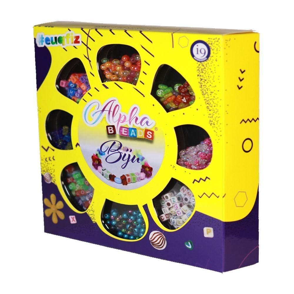 Kit Biju Infantil Alpha Beads Euqfiz