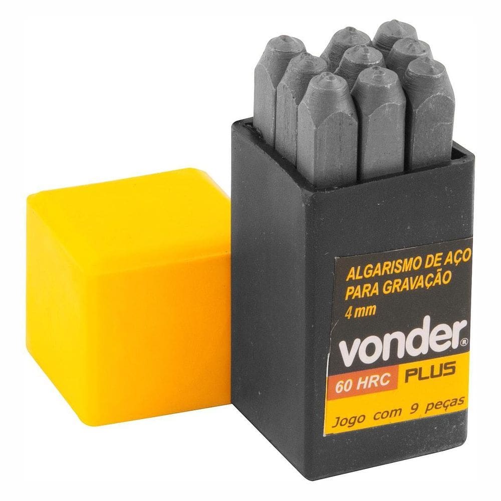 Algarismo De Aço Para Gravação 4Mm Vonder Plus
