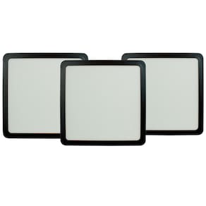 Kit 3 Painel de LED 18 W 6500k Quad Sobrepor Bivolt Foxlux