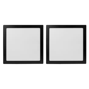 Kit 2 Painel de LED 24 W 6500k Quadrado Embutir Preto Foxlux