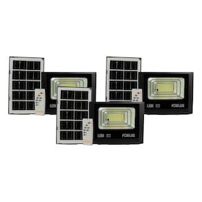Kit 3 Refletor LED 50W 6500K IP65 Placa Solar Foxlux