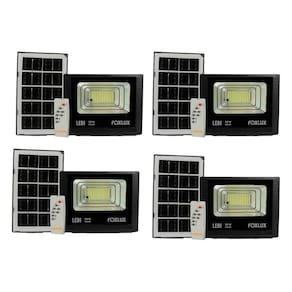 Kit 4 Refletor LED 50W 6500K IP65 Placa Solar Foxlux