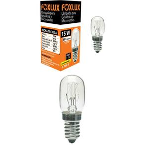 Kit 2 Lampada E-14 Geladeira/Microondas 15W 220V Famastil