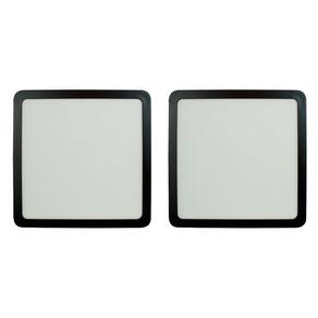 Kit 2 Painel de LED 24 W 6500k Quad Sobrepor Preto Foxlux