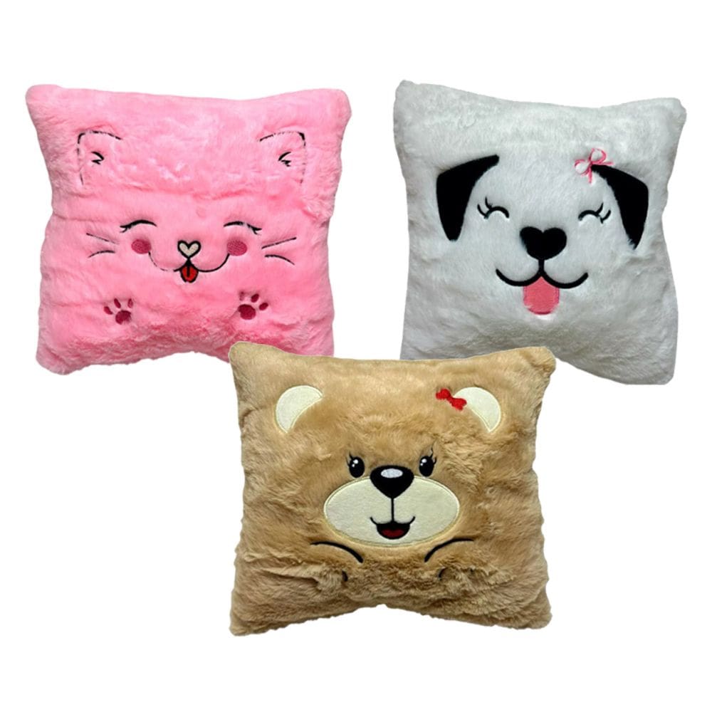 Almofada De Pelucia Animais Decorativa Fofa Presente 27cm