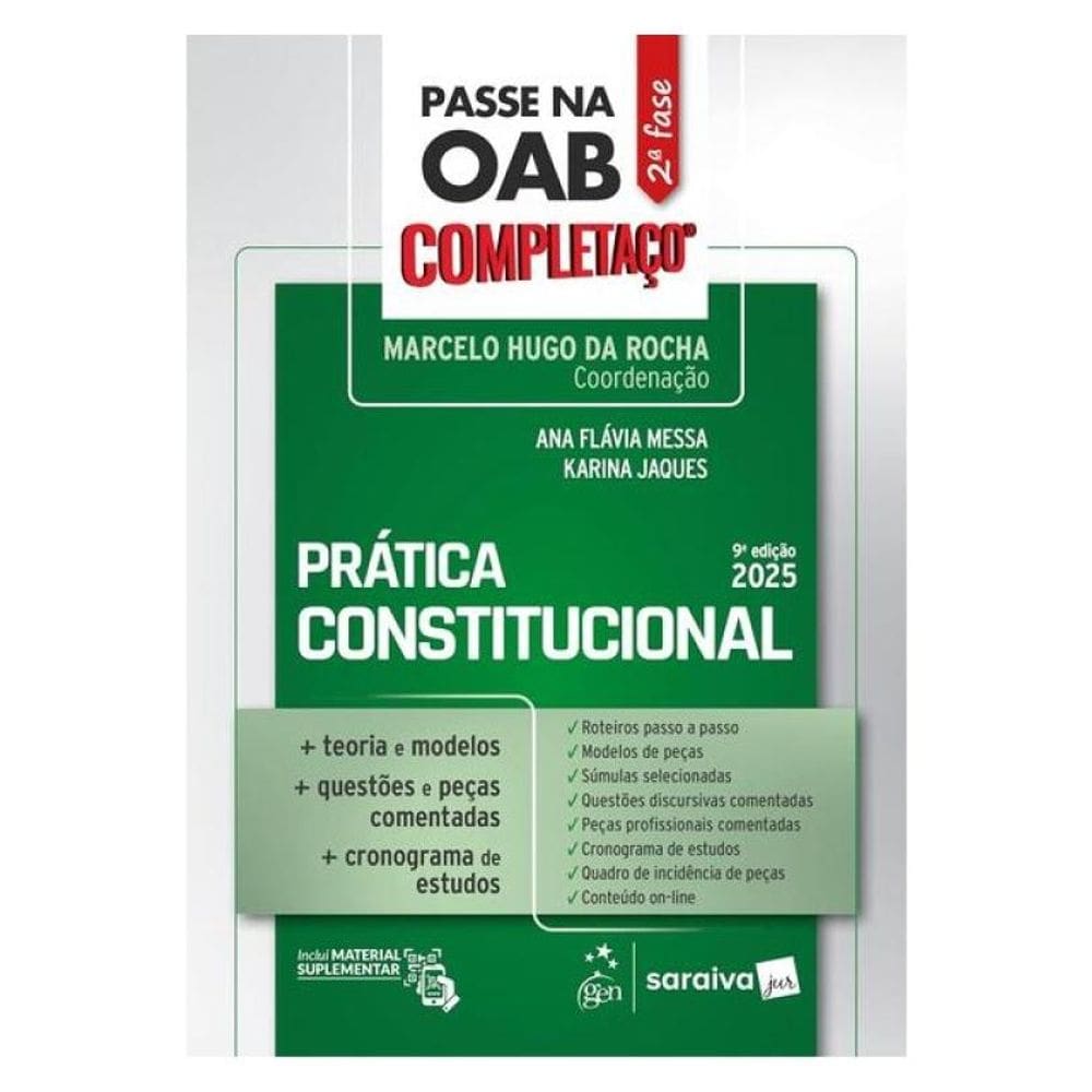 Passe Na Oab 2ª Fase - Completaço - Prática Constitucional - 9ª Edição 2025