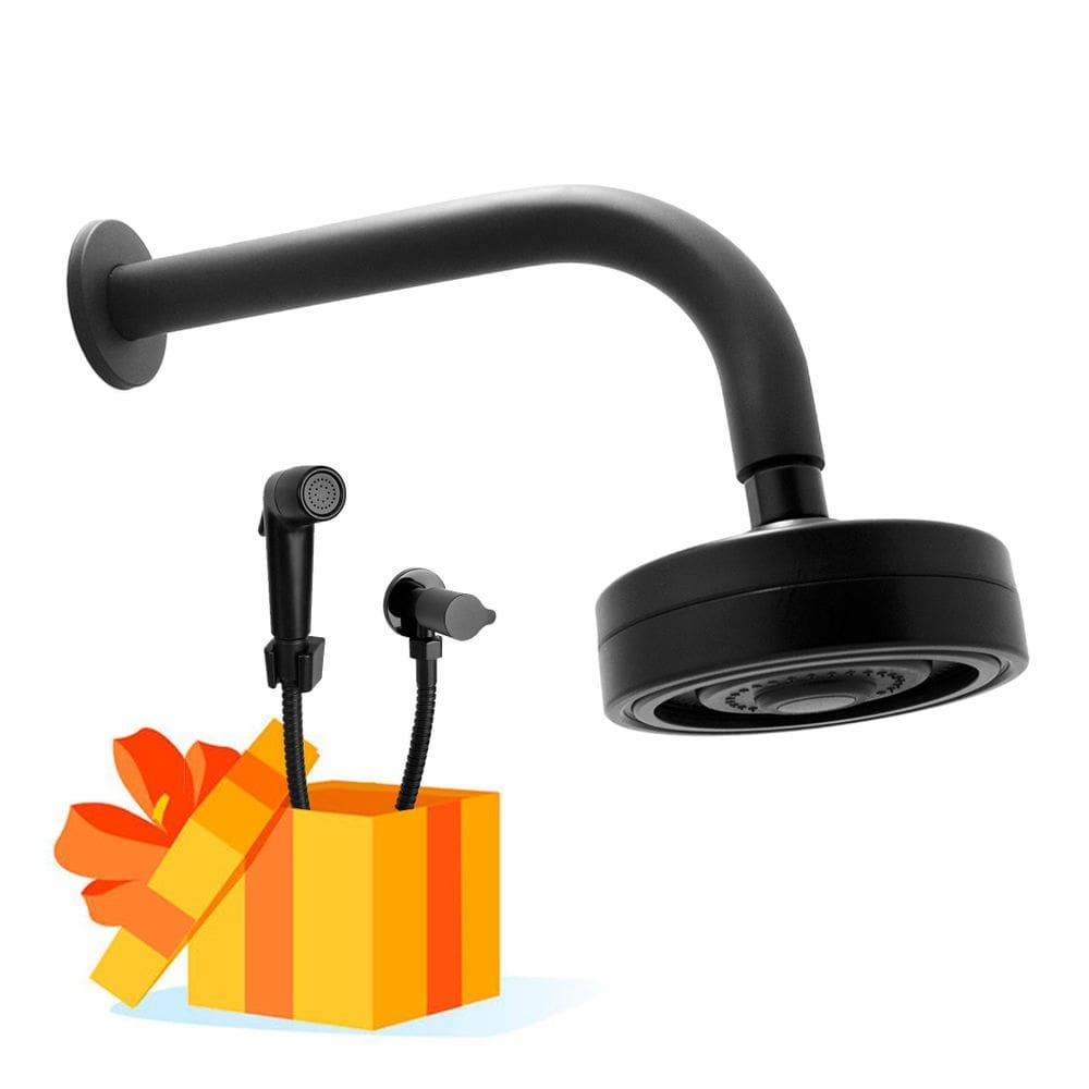 Ducha Chuveiro Articulável Auto Limpante Preto Luxo +