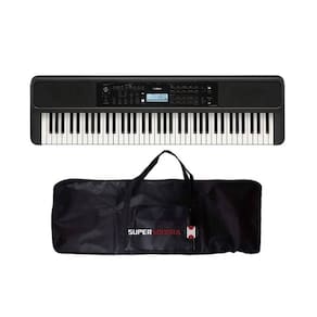 Teclado Yamaha PSR-EW320 Portátil Preto + Capa