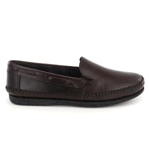 Sapatilha Mocassim Masculino Leve Macio Couro Marrom Casual Granado