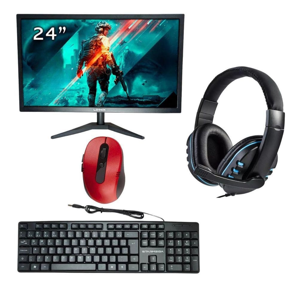 Kit 1 Monitor Led Full Hd 60Hz Mais Periféricos - Kit 1