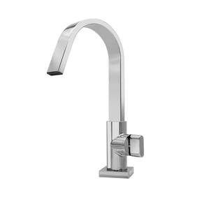 Torneira Cozinha Pia Bancada Alta Cromado Luxo 1/4 De Volta
