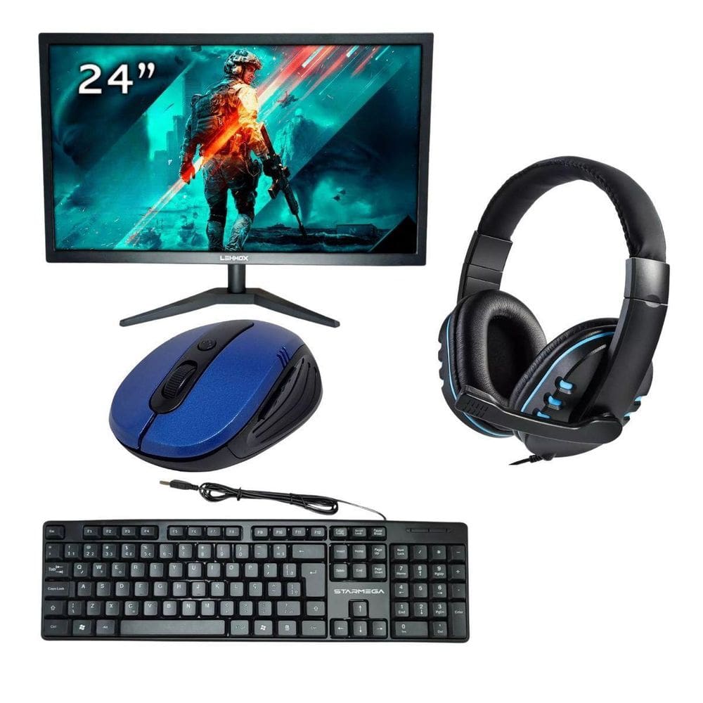 Kit 1 Monitor Led Full Hd 60Hz Mais Periféricos - Kit 2