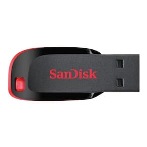 Pendrive Sandisk Cruzer Blade 16Gb 2.0 Preto E Vermelho