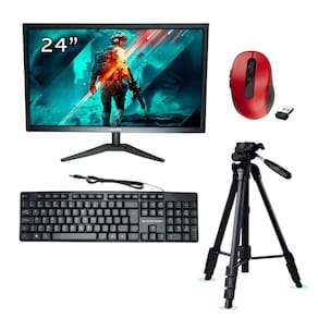 Kit 1 Monitor Led 24 Full Hd 60Hz Mais Perifericos - Preto