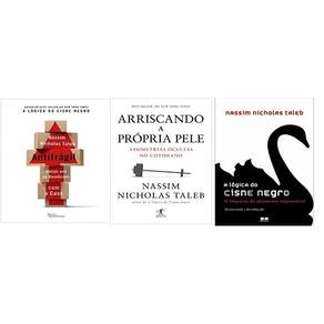Kit 3 Livros Nassim Nicholas Taleb Arriscando Pele Cisne
