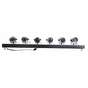 Kit 8Varas Tx Led Dmx 1,20M Montada Branca Quente Volt Preta