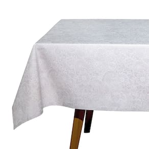 Toalha Mesa Retangular Döhler Clean Athenas Edite Bege 8 Lugares