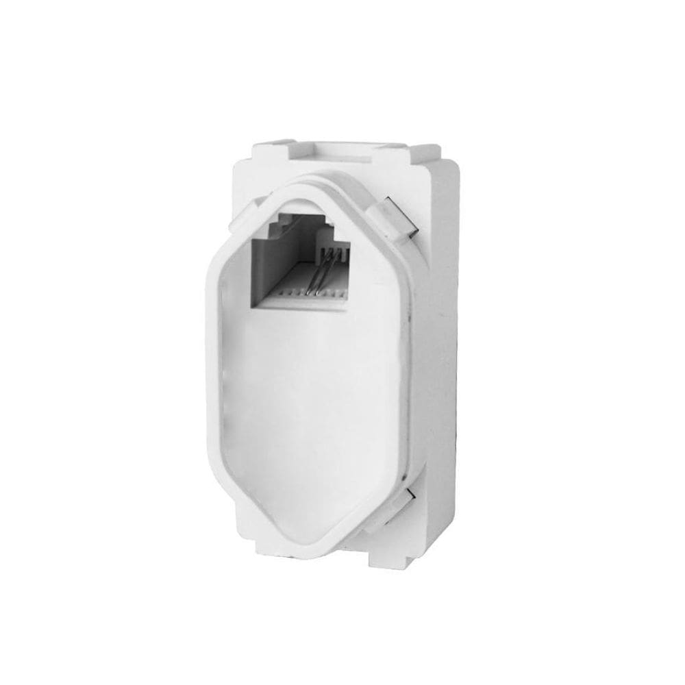 Modulo Entrada Rj11   Telefone   - Novara Branco Total