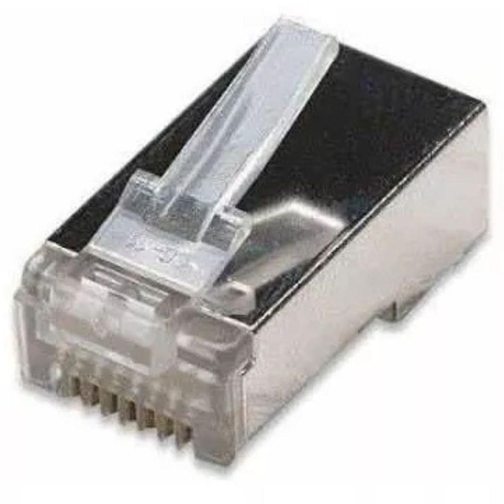 Kit Com 100 Conectores Rj45 Macho, Cat6 Blindado