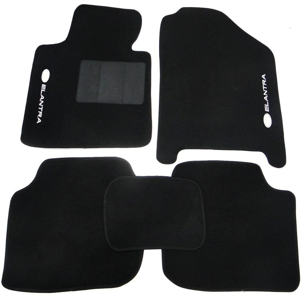 Tapete Elantra Carpete Base Pinada | Tapecars | 5mm | Preto