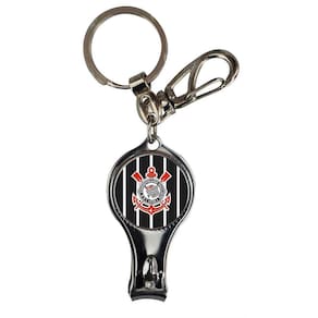 Chaveiro Corinthians Metal Cortador Unhas Mosquetão Oficial