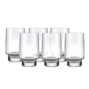 Jogo Com 6 Copos De Vidro Long Drink Firenze 360 Ml Sm