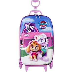 Mochila 3D Infantil Patrulha Canina Pet Shop Mala - Rosa