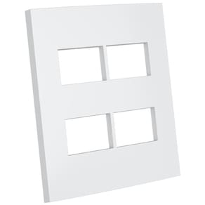 Placa 4 Modulos Separados Com Suporte 4X4 - Dubai Branco