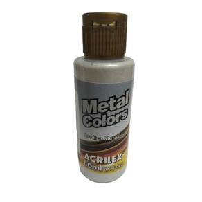 Tinta Acrílica Metal Colors Prata - 533 - Acrilex - 60Ml