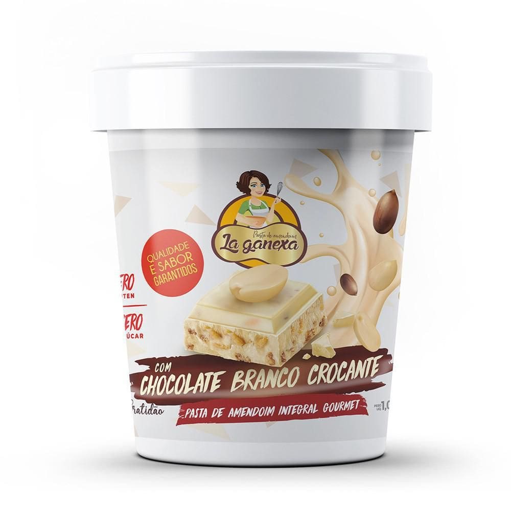 Pasta de Amendoim Gourmet Chocolate Branco 1kg