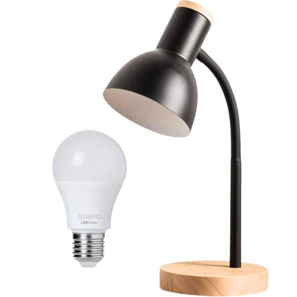 Luminária Mesa Abajur 45Cm Articulada Flexível Silicone