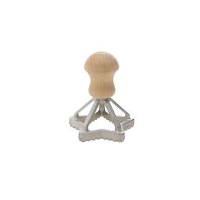 Cortador de Ravioli Alumínio/Madeira 9cm - Prático