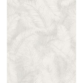Papel De Parede Icon Folhagem Cinza A70201