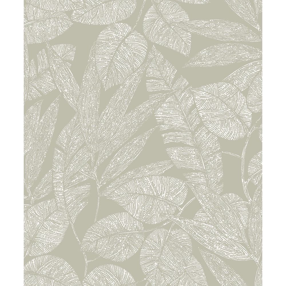 Papel De Parede Icon Folhagem Cinza A69501