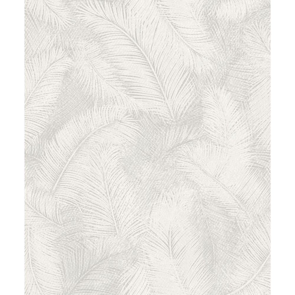 Papel De Parede Icon Folhagem Cinza A70201
