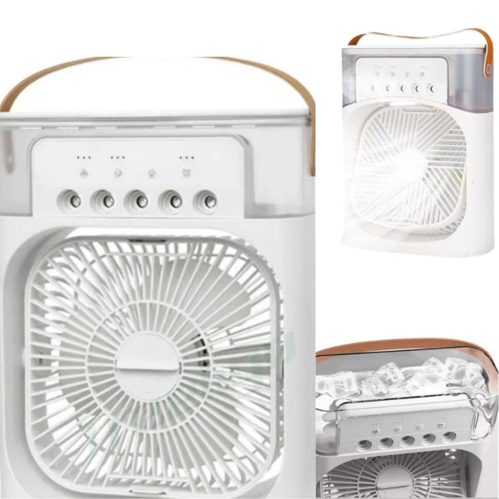 Compacto Branco Portátil Ventilador De Mesa Mini