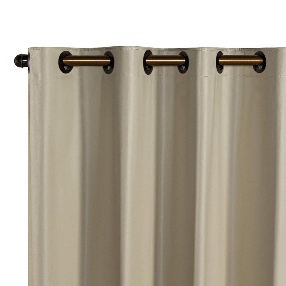 Cortina Folha Blackout Pvc 1,10M X 1,30M Uma Parte Bege