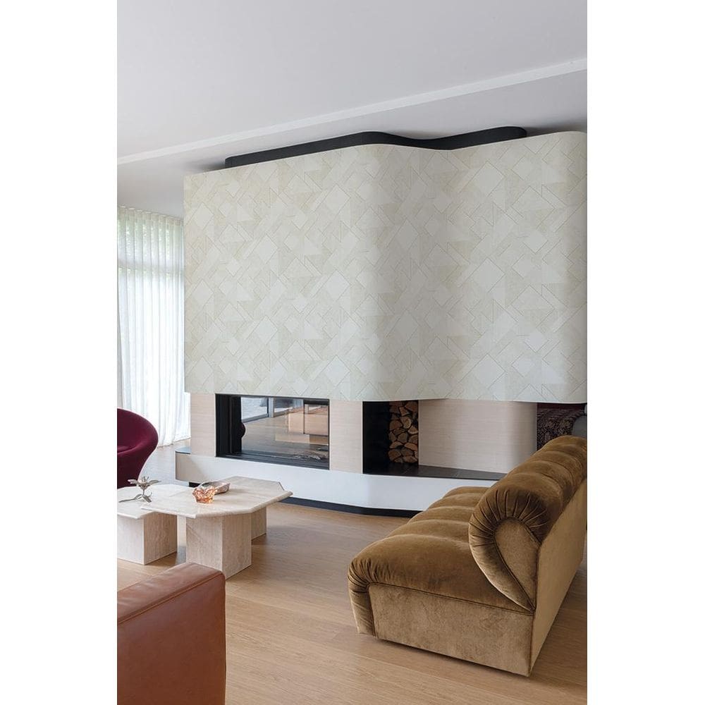 Papel De Parede Icon Geométrico Cinza A72001