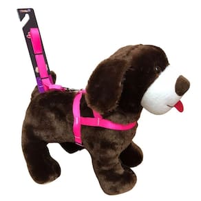 Peitoral de Seda Neon p/ Cachorro - 15mm Rosa Nº 1 | Nicapet