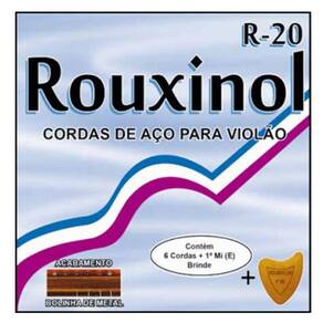 Encordoamento Corda Aço Violao R20 Rouxinol Bolinas De Metal
