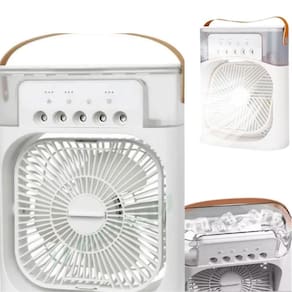 Compacto Branco Portátil Ventilador De Mesa Mini