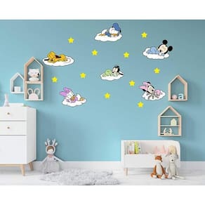 Adesivo De Parede Mickey E Minnie Baby