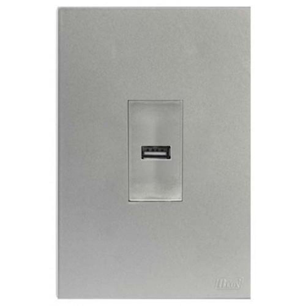 Kit Entrada Usb 2.A Vertical 4X2 Brs12330-7Pr