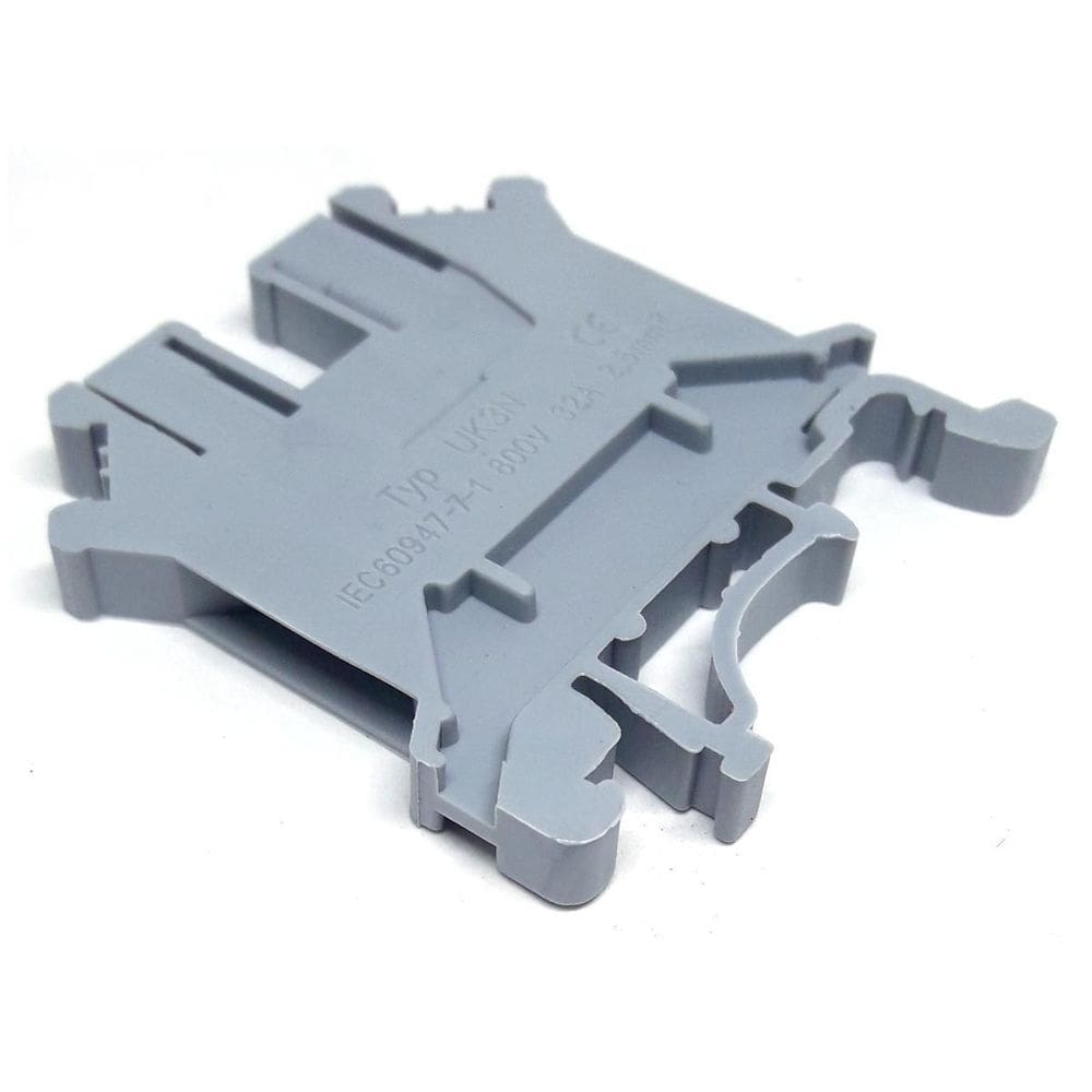 Borne Sack Modelo UK-6N 6mm CNC - 800V 57A 0.5-6mm - Cinza